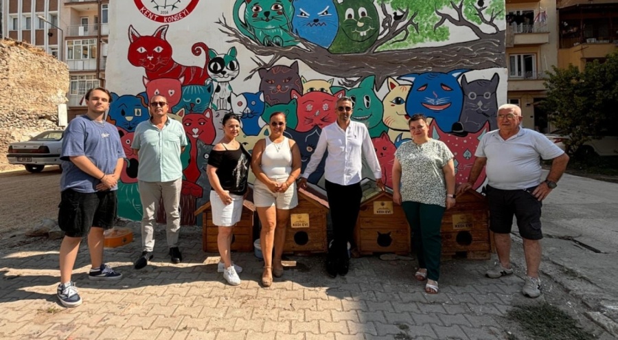 Bursa Gemlik sokakları sanat ile buluşuyor