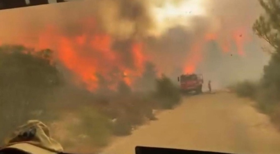 Serik'te yürekleri ağza getiren görüntü