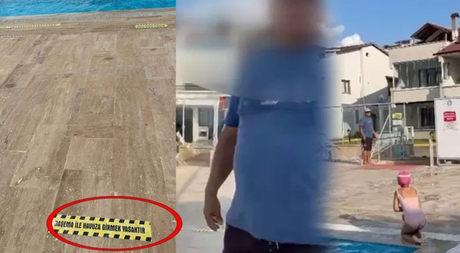 Haşemalı kadını havuza almayan site yöneticisi ve görevli serbest bırakıldı