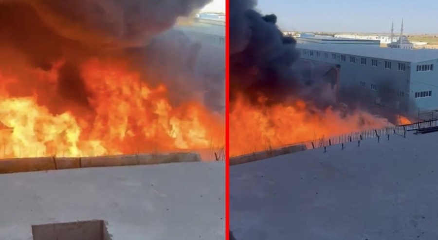 Kimya fabrikasında yangın!