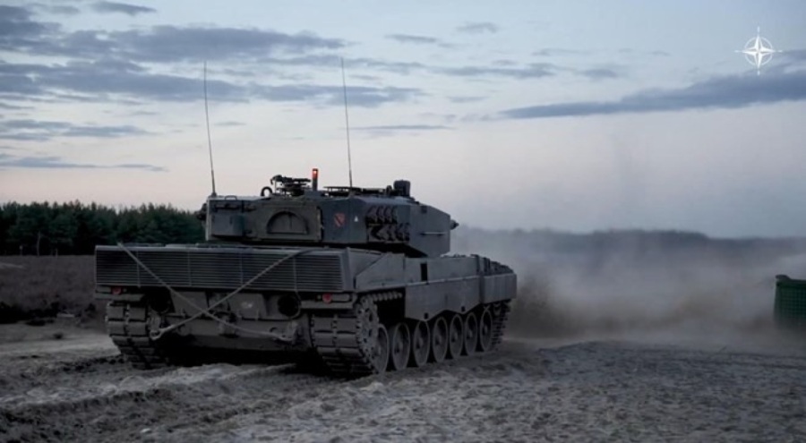 Ukraynalı tankçılar, NATO tarafından eğitiliyor