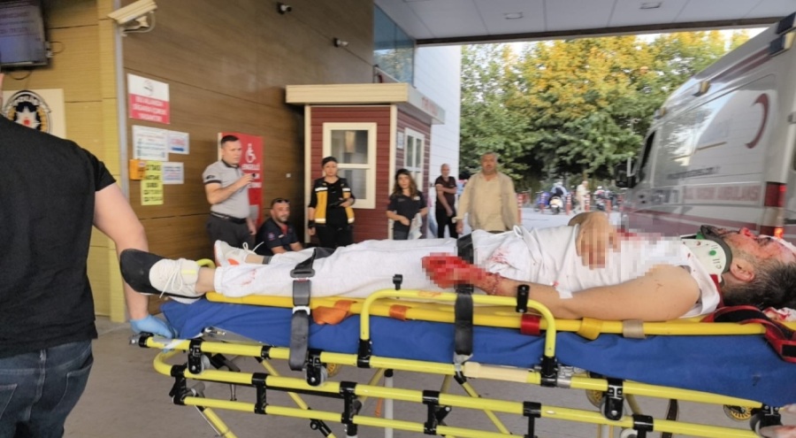 Bursa'da kontrolden çıkan motosiklet metrelerce sürüklendi!