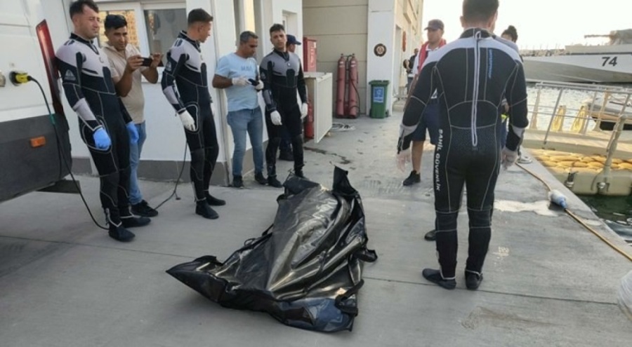 Denizde boynuna taş bağlı cesedi bulundu
