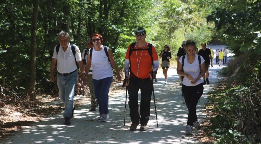 Bursa'da  trekking tutkunlarından Mysia Yolları'nda yürüyüş keyfi