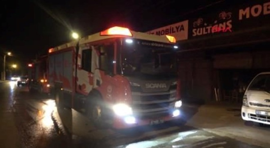 Mobilya atölyesinde yangın