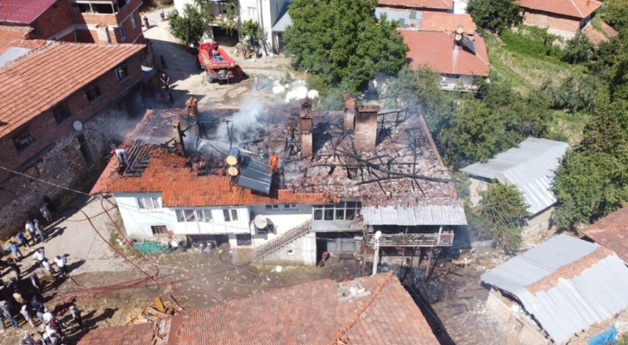 Bursa'da yangın kulesi, köyü kurtardı