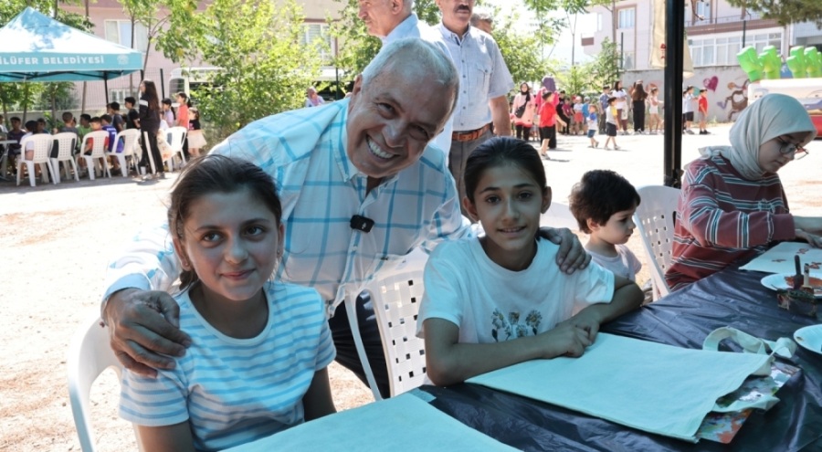 Şadi Başkan Minareliçavuş'ta yaz atölyelerine katıldı
