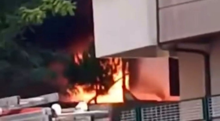 Bursa'da binada yangın!