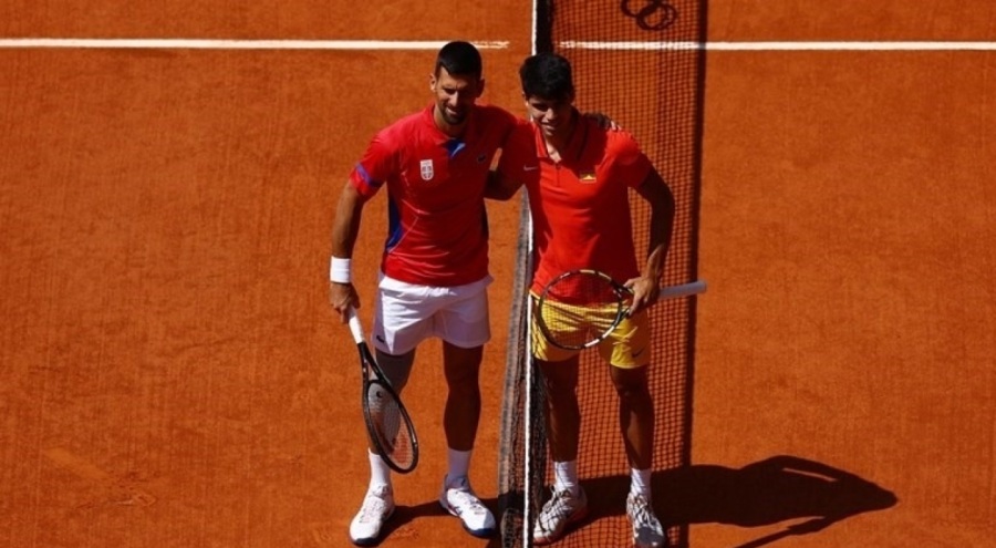 Novak Djokovic ve Carlos Alcaraz, olimpiyat tarihine geçti