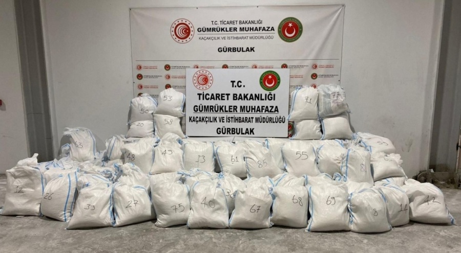 Gürbulak'ta 2,2 ton uyuşturucu ele geçirildi