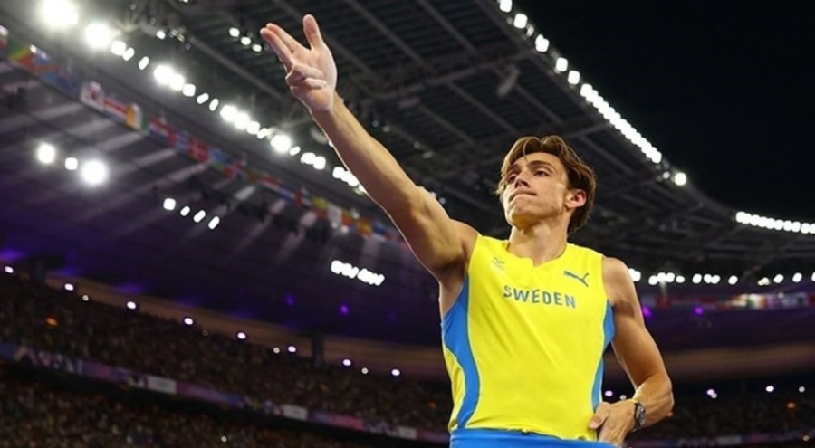 Yusuf Dikeç pozuyla kutladı: Duplantis, altın madalyayı dünya rekoru kırarak aldı!