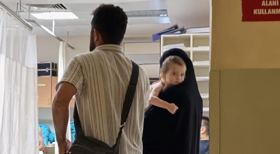 İnegöl'de bebeği ölümden asma korudu