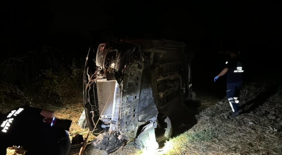 Bursa'da otomobil takla attı! Yaralılar var