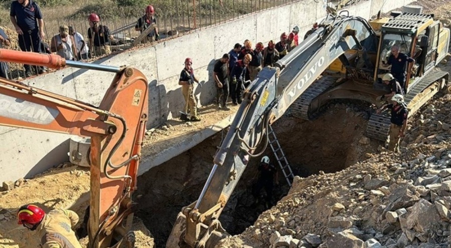 Şantiyede göçük: İki işçi hayatını kaybetti