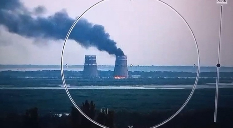 Avrupa'nın en büyük nükleer santralinde yangın