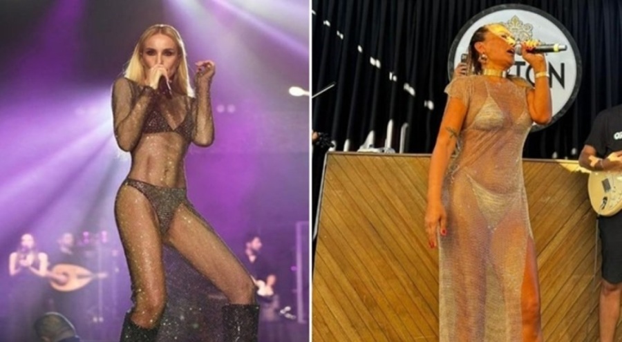 Hadise ve Gülşen'i eleştiren Demet Akalın aynı elbiseyle sahneye çıktı!