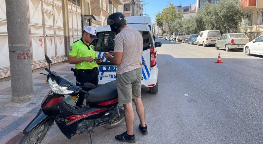 Bursa'da 860 motosiklete 3 milyon lira ceza kesildi!