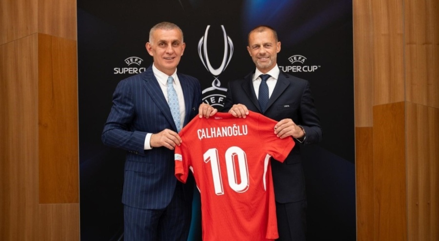 TFF Başkanı, UEFA Başkanını ziyaret etti