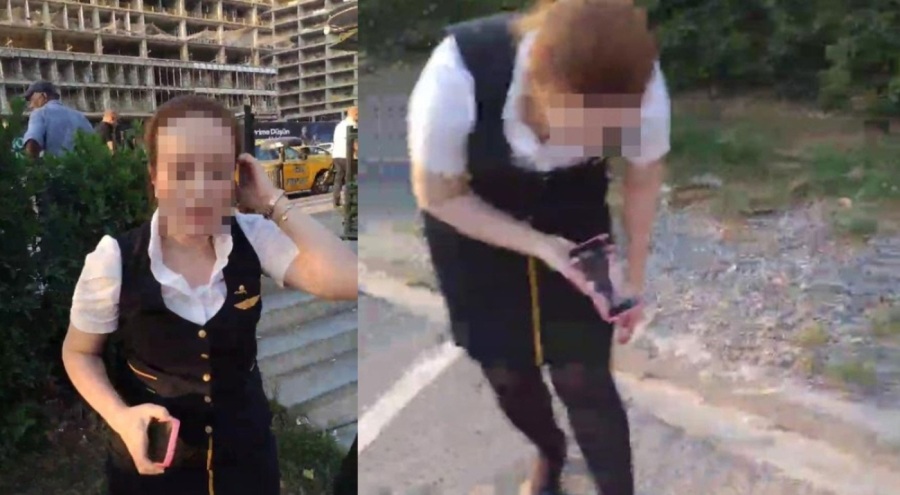 Taksici ile hostes arasında ücret kavgası yaşandı!