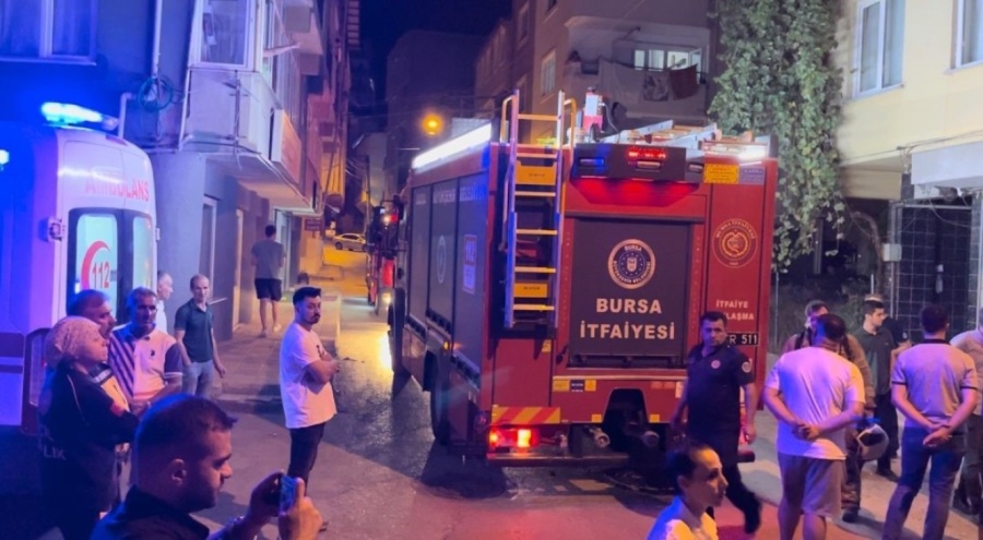 Bursa'da benzin bidonu bomba gibi patladı!