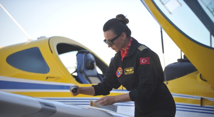 THK Bursa Şube Başkanı Gyrocopter ile harita uçuşu yapan Türkiye'nin tek kadın pilotu: Hayalim kadın gyrocopter timi kurmak