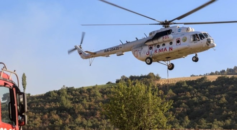 MSB'den orman yangınlarıyla mücadeleye helikopterlerle destek