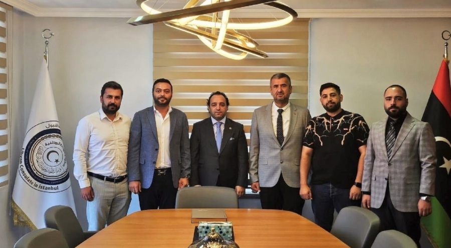 ANASİAD Başkanı Birkan, Libya'nın İstanbul Başkonsolosu Alkasah ile bir araya geldi
