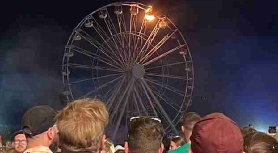 Almanya'da festivalde yangın