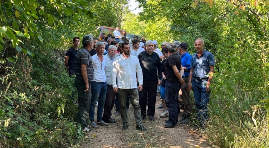 Bursa'da köylülerden eylem! Su borularını kestiler