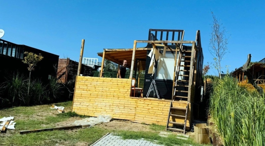 Mudanya'daki Tiny House'lar yıkılıyor