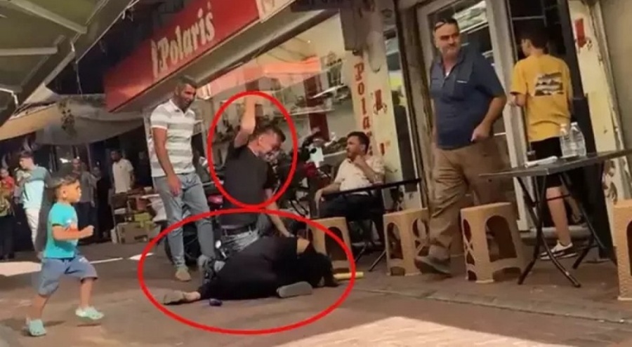 Hamile kadın dayak yerken müdahale etmeyen adam konuştu: Kızıma bile vursa kalkamam