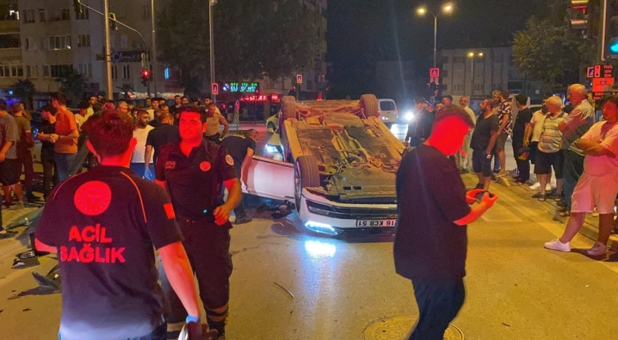 Bursa'da takla atan sürücünün arkadaşı: "Yarın askere gidiyor alkolmetreyi üflemesin"