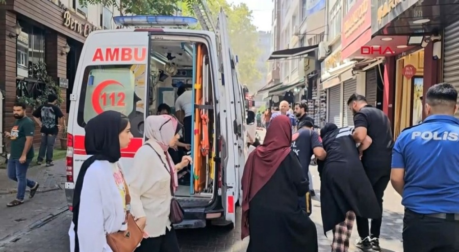 5 katlı otelde yangın