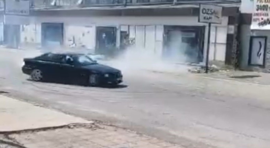 Bursa'da dakikalarca drift attı!
