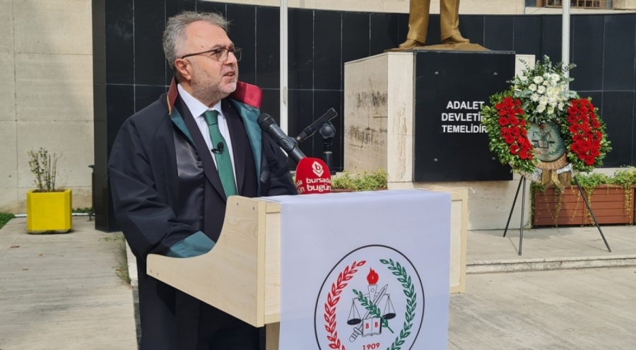 Bursa Barosu Başkanı Av. Öztosun: Yargı bağımsızlığı ve hukukun üstünlüğü kağıt üzerinde kaldı!