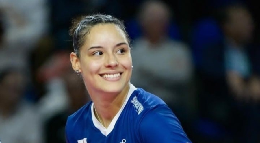 Nilüfer Belediyespor'un smaçörü Pilar Marie Victoria Lopez için veda töreni düzenlendi