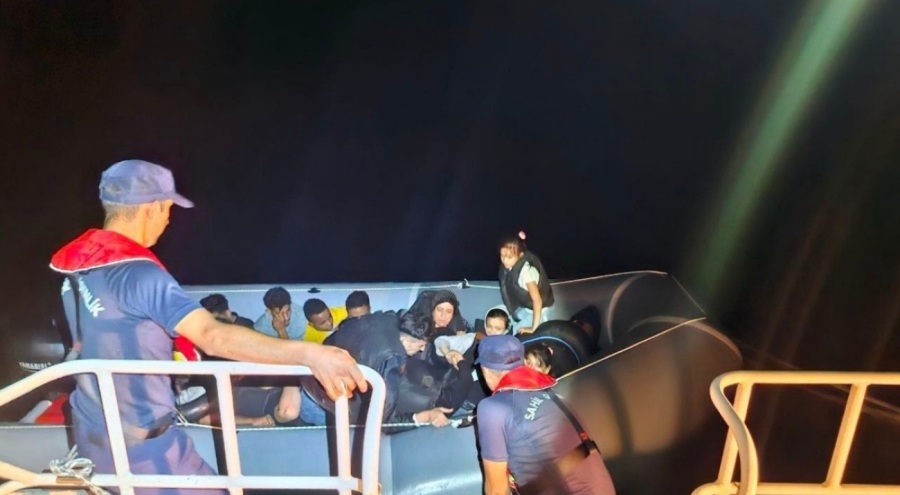 14 kaçak göçmen yakalandı