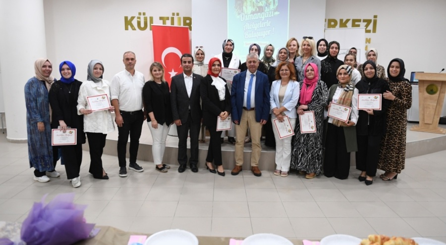 Osmangazi Diksiyon Atölyesi'nde sertifikalar sahiplerini buldu