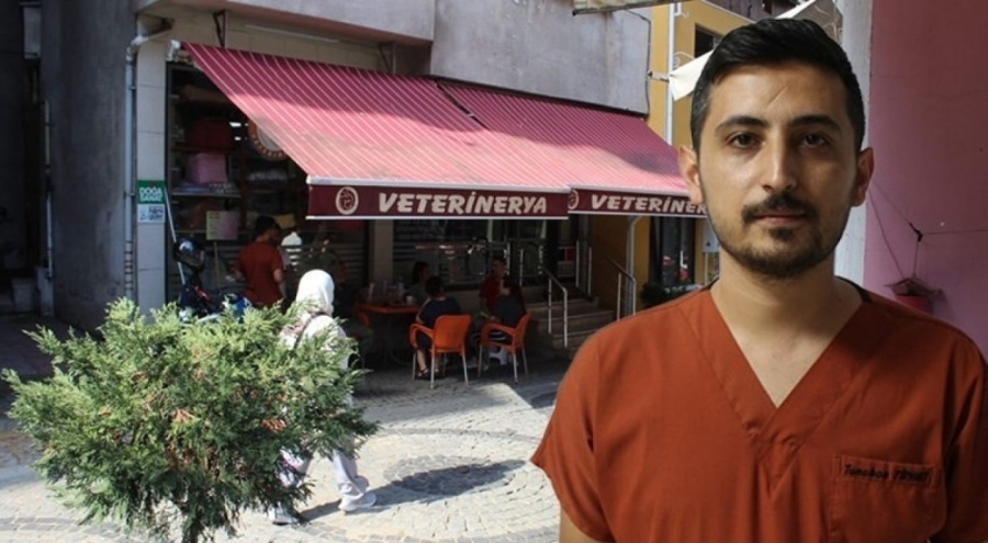 Veteriner hekime sopa ve bıçaklı saldırı