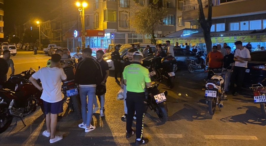 Karacabey'de motosikletlere ceza kesildi