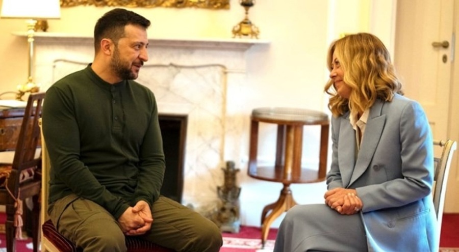 Meloni ve Zelenski, Kiev için görüştü