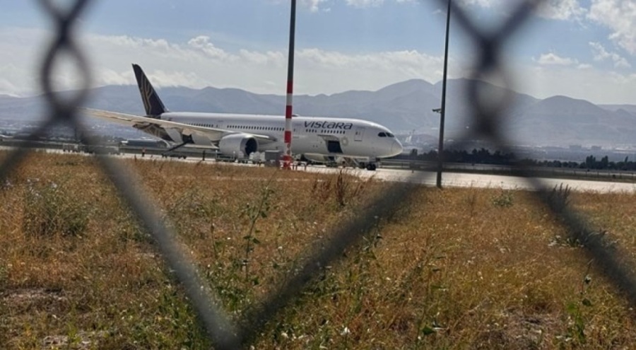 Asılsız bomba ihbarı nedeniyle Erzurum'a zorunlu iniş yapan uçak, Hindistan'a gitti