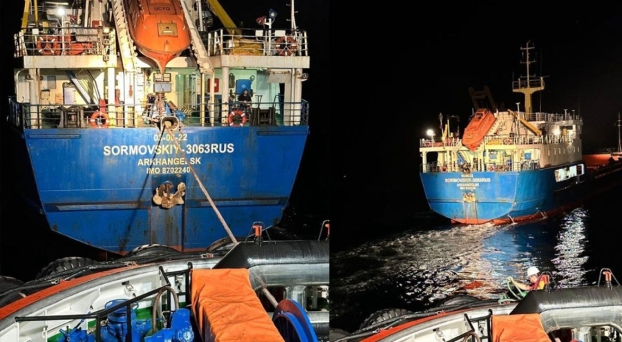 Çanakkale Boğazı'nda arızalanan kargo gemisi kurtarıldı