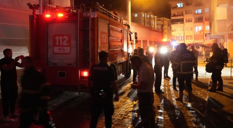 İş yerinde korkutan yangın