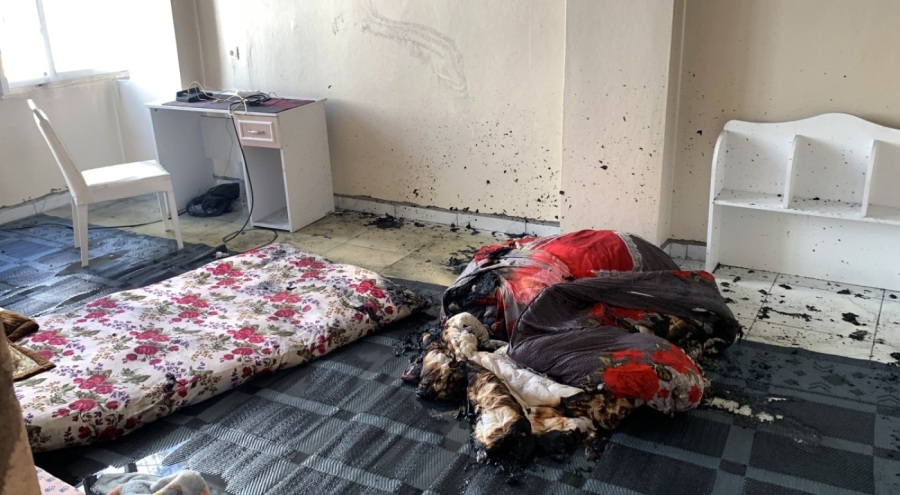 Annesinden uyuşturucu parası istedi vermeyince evi yaktı!