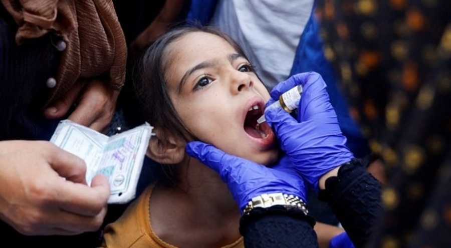 Gazze'de 560 binden fazla çocuğa "çocuk felci aşısı" yapıldı