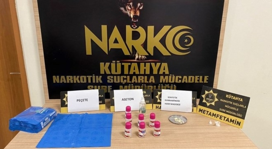 Otobüste uyuşturucu maddeyle yakalandı