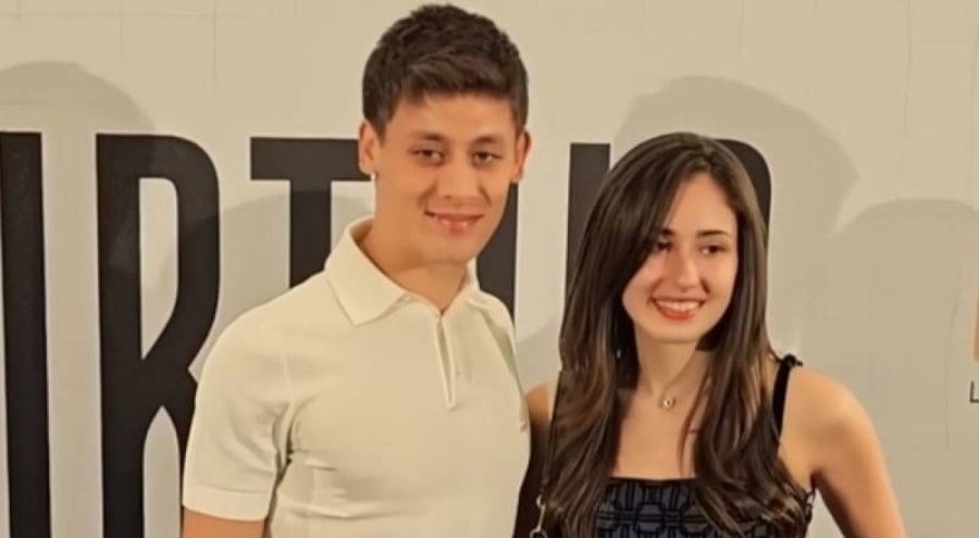 Arda Güler ve sevgilisi Duru Yaman el ele görüntülendi