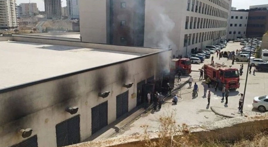 Hastane trafosunda yangın!