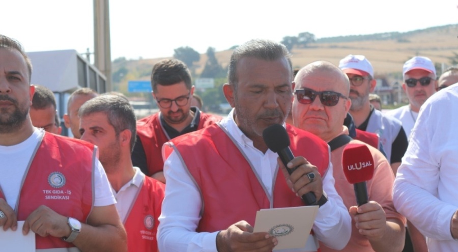 Bursa'da Eker Süt Fabrikası'nda eylem!